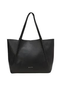 Marc O'Polo Shopper MARC O'POLO "aus genarbtem Rindleder", Damen, Gr. B/H/T: 43cm x 31cm x 15cm, schwarz, Leder, unifarben, Taschen Shopper