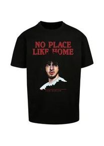 Mister Tee T-Shirt MISTERTEE "MisterTee Herren Jack Harlow no place like Home Tee", Damen, Gr. L, schwarz, 100% Baumwolle, bedruckt, oversize, Rundhals, Shirts T-Shirt