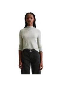 Marc O'Polo Langarmshirt MARC O'POLO DENIM "aus Lyocell-Stretch-Jersey", Damen, Gr. XXS, stone melange, Obermaterial: 95% Lyocell, 5% Elasthan, gestreift, Basic, slim fit, Babylock, Shirts Langarmshirt