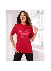 Kurzarmshirt "Freizeitshirt", Damen, Gr. 40, erdbeere, 100% Baumwolle, unifarben, Shirts