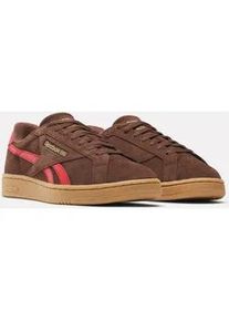 Sneaker Reebok CLASSIC "CLUB C GROUNDS UK", Herren, Gr. 40, campusbraun, vectorrot, gum, Leder, Synthetik, Schuhe Sneaker