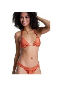 Triangel-Bikini-Top Roxy "Beachside Bohemia", Damen, Gr. S, Cup B, ginger spice, Obermaterial: 84% Nylon, 16% Elasthan;, Bikini-Oberteile