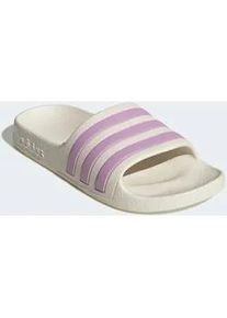 Badesandale Adidas SPORTSWEAR "AQUA ADILETTE", M&auml;dchen, Gr. 29, sanftes wei&szlig;, bliss lila, sanftes wei&szlig;, Synthetik, Schuhe Badelatschen Pantolette, Badelatschen, f&uuml;r Kinder und Jugendliche