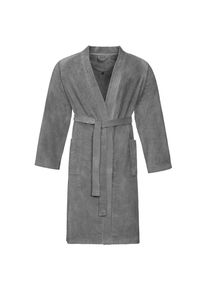 Vossen Bademantel, Grau, Textil, Uni, Gr. Xxl, ISO 9001, Fkt, Made in Austria, Oeko-Tex&reg; Standard 100, angenehm warm, hochwertige Qualit&auml;t, Badtextilien, Badem&auml;ntel, Badem&auml;ntel Damen