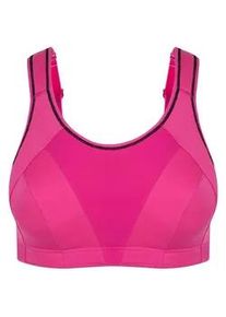 Sport-BH SuSa "Sport BH ohne B&uuml;gel Move high", Damen, Gr. 100, Cup G, pink (pink, schwarz), Obermaterial: 70% Polyamid PA. 25% Polyester PES. 5% Elasthan EL., BHs Sport-BH