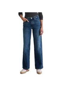 Marc O'Polo Weite Jeans MARC O'POLO "aus Organic-Cotton-Mix-Stretch", Damen, Gr. 33, L&auml;nge 32, dunkelblau, Obermaterial: 90% Baumwolle, 9% Polyester, 1% Elasthan, unifarben, loose fit normal, Jeans