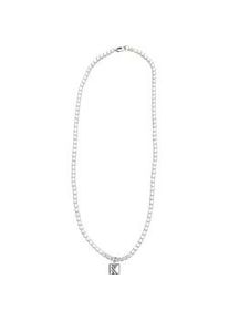 Halsreif Karl Kani "Karl Kani KK Og01 Diamond Tennis Necklace", silber, Halsketten, Damen, onesize