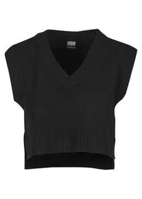 Steppweste Urban Classics "Urban Classics Ladies Soft Knit Pullunder", Damen, Gr. XS, schwarz, 76% Polyester, 10% Polyacryl, 8% Polyamid, 6% Elasthan, Westen Steppweste