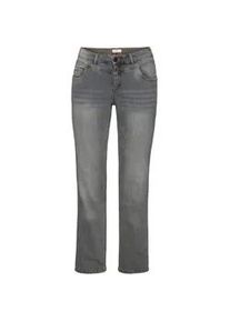 Stretch-Jeans sheego, Damen, Gr. 56, Normalgr&ouml;&szlig;en, grau (grau denim), 98% Baumwolle, 2% Elasthan, unifarben, lang, Jeans