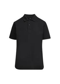 Poloshirt Urban Classics "Urban Classics Ladies Sorona Polo Tee", Damen, Gr. 4XL, schwarz, 70% Baumwolle, 30% Polyester (Sorona), unifarben, normal, amerikanischer Ausschnitt, Shirts