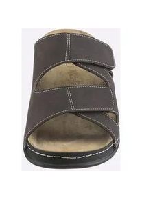 Pantolette Classic Basics, Herren, Gr. 43, braun, Lederimitat, Schuhe Pantolette