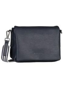 Umh&auml;ngetasche Tom Tailor "Orla Stripe", Damen, Gr. B/H/T: 23cm x 16cm x 8cm, dunkelblau, Polyurethan, clean, gepflegt, unifarben, Taschen Umh&auml;ngetasche, aus softem Kunstleder in modernem Look mit sommerlichem Stoffgurt