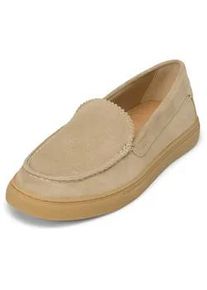 Marc O'Polo Loafer MARC O'POLO "aus ge&ouml;ltem Veloursleder", Damen, Gr. 39, dusty sand, Obermaterial: 100% Leder (Rind), unifarben, Schuhe Loafer