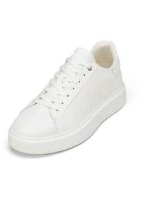 Marc O'Polo Sneaker MARC O'POLO "aus edlem Rindleder", Herren, Gr. 45, wei&szlig;, Obermaterial: 100% Leder (Rind), unifarben, Schuhe Sneaker