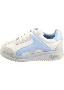Trainingsschuh Buffalo "Buffalo MALIBU", Damen, Gr. 40, cream, blau, wei&szlig;, Polyurethan, Schuhe