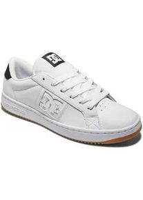 Sneaker DC Shoes "Striker", Herren, Gr. 12(46), wei&szlig;, schwarz, gum, Obermaterial: Leder (Kuh) / Futter: Textil / Au&szlig;ensohle: Gummi, Schuhe Sneaker