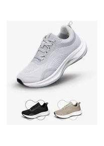 Barfu&szlig;schuh DOTALES "Everstep Sportschuhe &ndash; Sneaker-Look Mit Barfu&szlig;gef&uuml;hl", Damen, Gr. 43, Normalschaft, grau, Polyurethan, Synthetik, Textil, Schuhe Barfu&szlig;schuh, Minimalschuhe, Turnschuhe