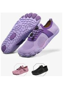 Barfu&szlig;schuh DOTALES "Airstep Barfu&szlig;schuhe Damen & Herren Barfu&szlig; Sneaker", Damen, Gr. 42, Normalschaft, lila, Gummi, Kunstfaser, Schuhe Barfu&szlig;schuh, Minimalschuhe