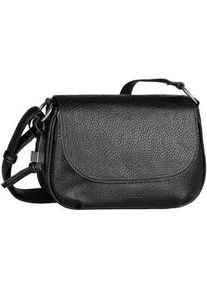 Satteltasche Gabor "Rosina", Damen, Gr. B/H/T: 25cm x 17cm x 11cm, schwarz, Polyurethan, clean, gepflegt, gepr&auml;gtes Muster, unifarben, Taschen, l&auml;ssiger Look mit softem Material und markantem Metalldetail am Zipper