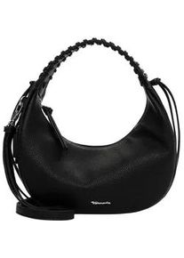 Beuteltasche Tamaris "Beutel TAS Kate", Damen, Gr. B/H/T: 26cm x 19cm x 10cm 0, schwarz (schwarz 100), Polyurethan, Taschen Beuteltasche