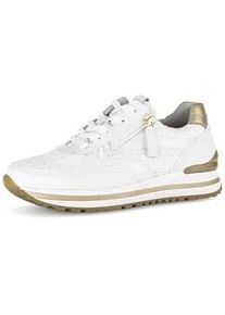 Sneaker Gabor "Sneaker low", Herren, Gr. 38,5, wei&szlig;, Schuhe Sneaker