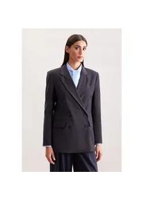 Jackenblazer Seidensticker, Damen, Gr. 34, dunkelblau, 52% Polyester, 43% Schurwolle, 5% Elastan, unifarben, Blazer