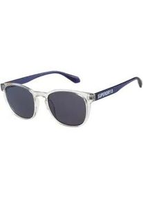 Sonnenbrille Superdry "Modell 996097", Herren, transparent, blau, matt, transparent, Sonnenbrillen Sonnenbrille, Form Karree/Soft, Logoschriftzug auf B&uuml;gel, Injectionfassung