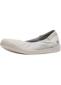 Ballerina Softinos "Softinos Ballerinas Leder", Damen, Gr. 37, wei&szlig;, Leder, Schuhe Ballerina