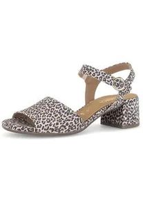 Riemchensandale Gabor "Riemchensandale", Damen, Gr. 41, beige, Schuhe Riemchensandale