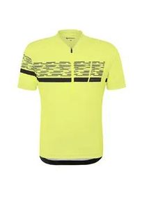 Radtrikot Ziener "NEMIC-Z", Herren, Gr. 46, bitter lemon.grau, Obermaterial: 100% Polyester; Obermaterial 2: 90% Polyester, 10% Elasthan, Trikots