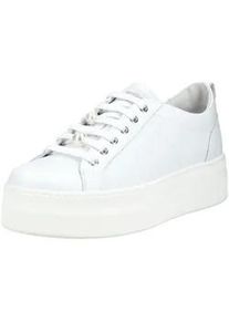 Plateausneaker Nero Giardini "Nero Giardini Sneaker Leder", Damen, Gr. 40, wei&szlig;, Leder, Schuhe Plateausneaker