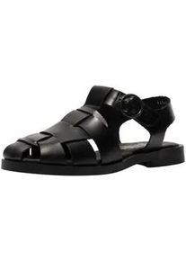 Riemchensandale Fly London "Fly London Sandalen Leder", Damen, Gr. 40, schwarz, schwarz, Leder, Schuhe Riemchensandale