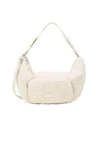 Marc O'Polo Umh&auml;ngetasche MARC O'POLO "aus weichem Teddyfell", Damen, Gr. B/H/T: 36cm x 19cm x 13cm, beige (raw cream), Polyester, Taschen Umh&auml;ngetasche