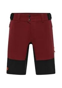 Radhose Ziener "NIANDO-Z", Herren, Gr. 56, EURO-Gr&ouml;&szlig;en, rotwood, Obermaterial: 100% Polyester; Obermaterial 2: 100% Polyester; Obermaterial 3: 98% Polyester, 2% Elasthan, Hosen