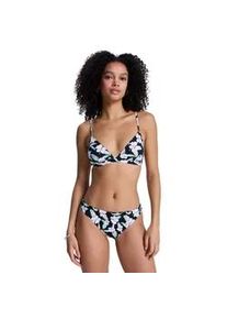 Triangel-Bikini Roxy "Printed Essentials", Damen, Gr. L, Cup B, anthrazit spring charming sma, Obermaterial: 85% Microfaser, 15% Elasthan;, Bikini-Sets Triangel-Bikini