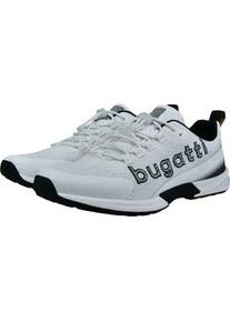 Slip-On Sneaker Bugatti, Herren, Gr. 42, wei&szlig;, Lederimitat, Textil, Schuhe, Freizeitsneaker, Halbschuh, Schlupfschuh mit leichter Laufsohle