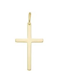 Kreuzanh&auml;nger Luigi Merano "Kreuz, Gold 585", gold, Schmuckanh&auml;nger, Herren, onesize, Gelbgold 585
