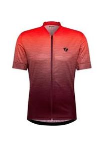 Radtrikot Ziener "NELETE-Z", Herren, Gr. 46, rotwood, Obermaterial: 100% Polyester; Obermaterial 2: 90% Polyester, 10% Elasthan, Trikots