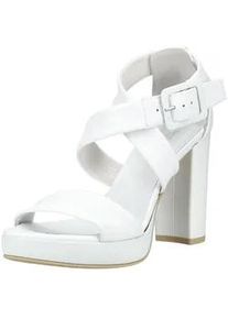 High-Heel-Sandalette Nero Giardini "Nero Giardini Sandalen Leder", Damen, Gr. 39, wei&szlig;, Leder, Schuhe