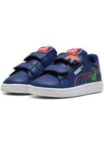 Sneaker Puma "SMASH 3.0 DINO V INF", Damen, Gr. 21, blau jewel, gr&uuml;n fruit, amarena, Synthetik, unifarben, Schuhe Sneaker, mit Klettverschluss, mit SOFTFOAM+ D&auml;mpfung, weiches Textilfutter