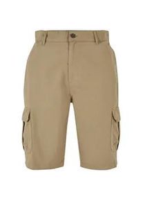 Stoffhose Urban Classics "Urban Classics Herren Big Cargo Bermuda", Herren, Gr. 33, Normalgr&ouml;&szlig;en, unionbeige, 100% Baumwolle, unifarben, normal, Hosen Stoffhose
