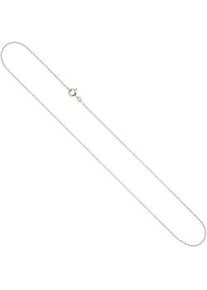 Goldkette Jobo "Ankerkette 1,3 mm" Gr. 50, wei&szlig;gold 585, Halsketten, Damen, 50cm, Wei&szlig;gold 585, Goldkette, 14 Karat 585 Wei&szlig;gold diamantiert