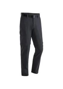 Funktionshose Maier Sports "Torid slim zip", Herren, Gr. 44, Normalgr&ouml;&szlig;en, schwarz, 90% Polyamid, 10% Elasthan, Hosen Funktionshose, Herren Wanderhose, zipp-off Outdoor-Hose, 4 Taschen, Slim Fit