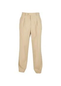 Stoffhose Urban Classics "Urban Classics Herren Double Pleated Pants", Herren, Gr. 38, Normalgr&ouml;&szlig;en, unionbeige, 67% Polyester, 33% Viskose, unifarben, slim fit, Hosen Stoffhose