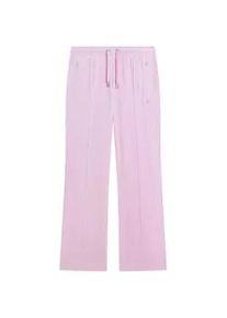 Sweathose Juicy Couture "TINA COL OUT TRACKPANT Damen", Damen, Gr. S, EURO-Gr&ouml;&szlig;en, cherry blossom, Samt, 95% Polyester, 5% Elasthan, slim fit, Hosen Sweathose, Trainingshose Damen, Sweathose, Velour, Jogginghose mit Glitzer, Sale