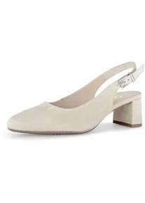 Slingpumps Gabor "Slingpumps", Damen, Gr. 35,5, beige, Schuhe Slingpumps