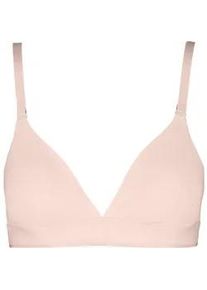 B&uuml;gelloser BH Puma "Puma WOMEN COTTON TRIANGLE BRALETTE", Damen, Gr. L, N-Gr, light pink, Single Jersey, Obermaterial: 88% Baumwolle, 12% Elasthan, BHs, herausnehmbare gepolsterte Cups f&uuml;r anpassungsf&auml;higen Look