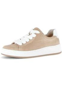 Sneaker Gabor "Sneaker low", Herren, Gr. 41, beige, Schuhe Sneaker