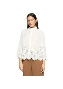 Spitzenbluse Betty Barclay "Damen mit Schmuckkanten", Damen, Gr. 40, rohwei&szlig;, Obermaterial: 100% Baumwolle, figurumspielend normal, Blusen Spitzenbluse