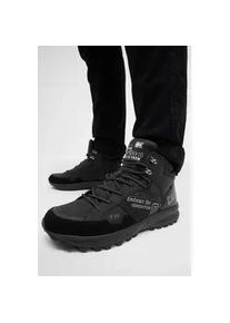 Sneaker CAMP DAVID, Herren, Gr. 46, schwarz, Lederimitat, Synthetik, Textil, Veloursleder, bedruckt, Schuhe Sneaker